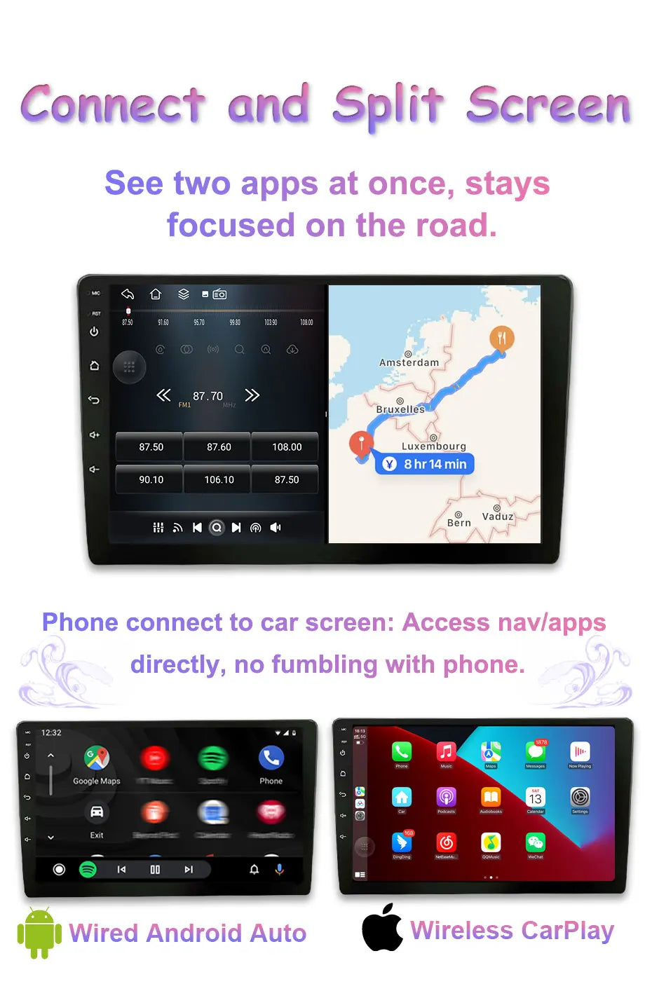 Radio Android 10" para Honda Pilot 2016-2019 con GPS y Bluetooth