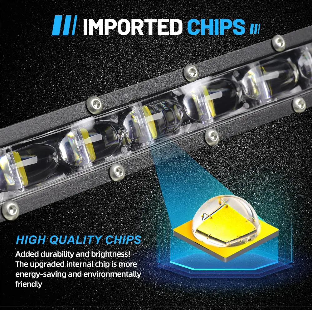 Barra LED 7" Slim Off-Road 12V/24V para Camiones y ATV