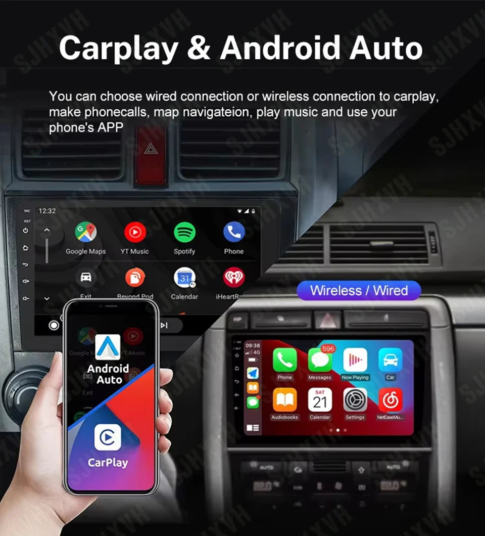 Android 16 Car For Honda CR-V CRV 2001 2002 2003 2004 2005 2006 Automotive Multimedia Video Player Navigation GPS Carplay Screeo