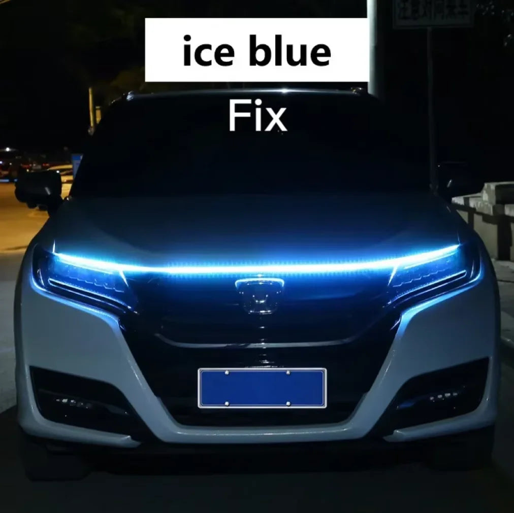 Luces LED DRL Decorativas para Capó y Puertas de Auto 12V