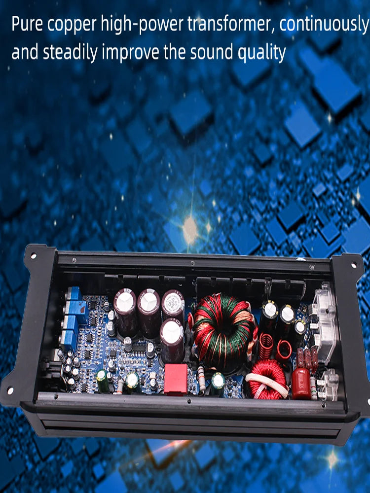 Amplificador Monocanal Clase D para Auto 1000W 12V