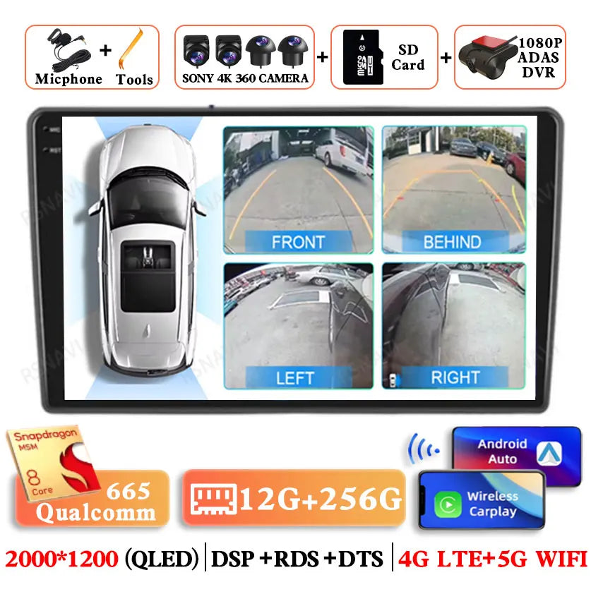 Android 15 Car Radio For Hyundai I40 2011 - 2019 2DIN 4G LTE GPS Autoradio Multimedia DSP 2 DIN QLED 5G WIFI Qualcomm BT Stereo