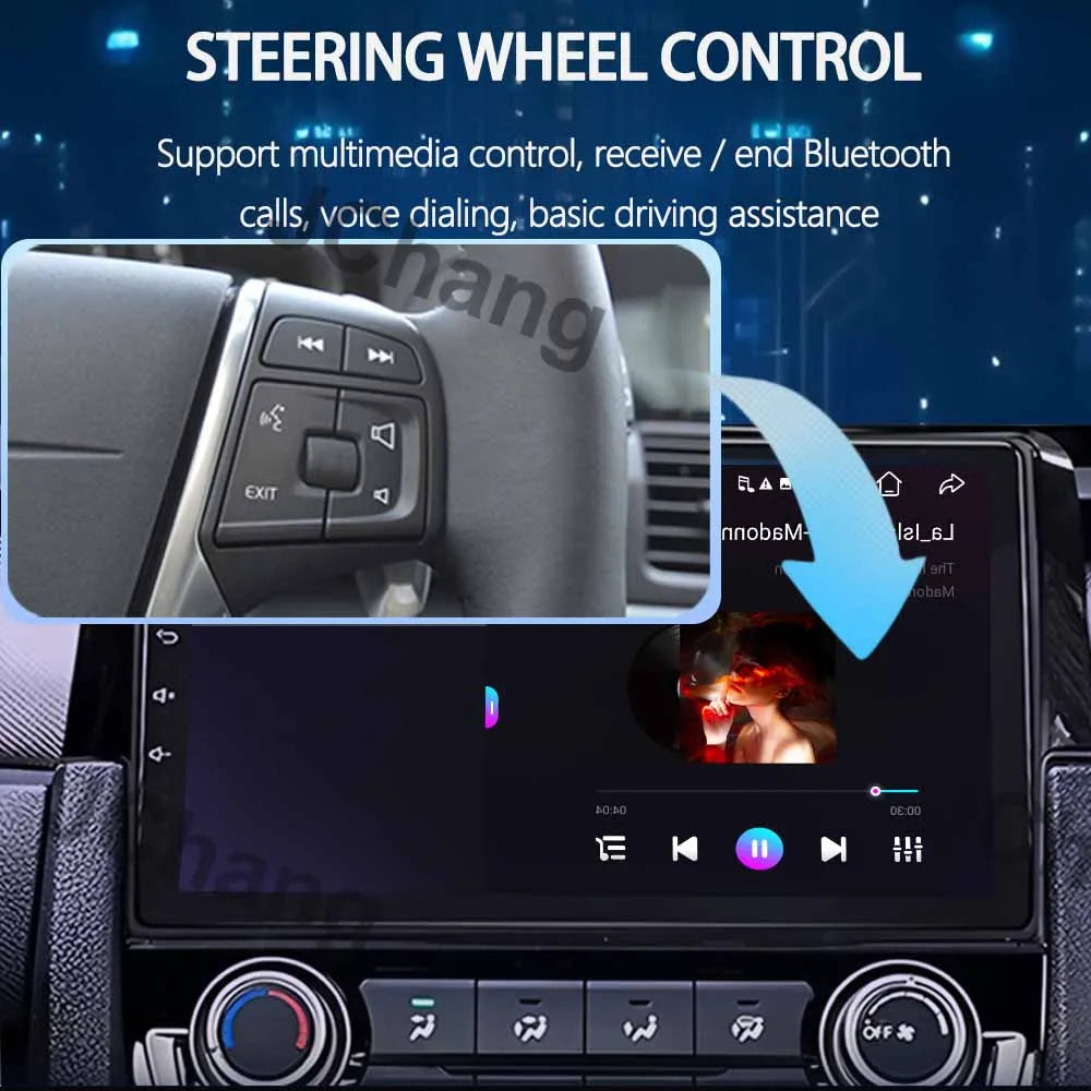 Autoradio Android 2Din for KIA Pegas Soluto 2017-2021 | 9" QLED GPS Navigation CarPlay Bluetooth WiFi