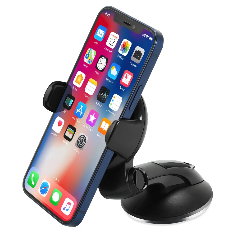 Soporte de Teléfono para Auto con Ventosa para Parabrisas Universal