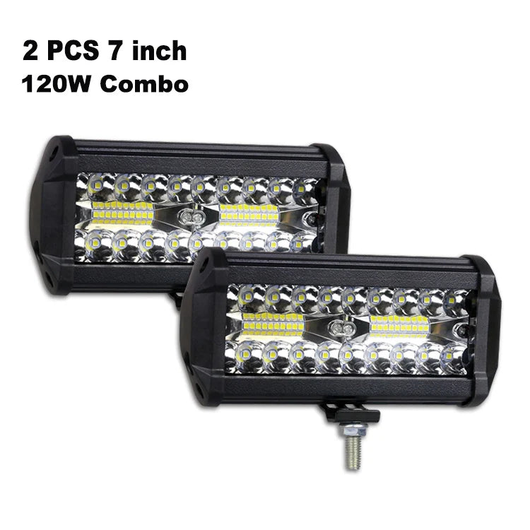 LED Work Light Bar Spot/Flood Off-Road 12V/24V
