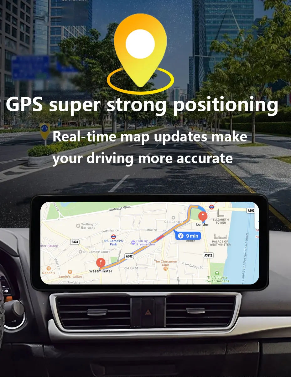 Radio Android 12.3" para Honda CRV 2007-2012 con CarPlay y GPS