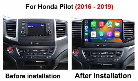 Radio Android 10" para Honda Pilot 2016-2019 con GPS y Bluetooth