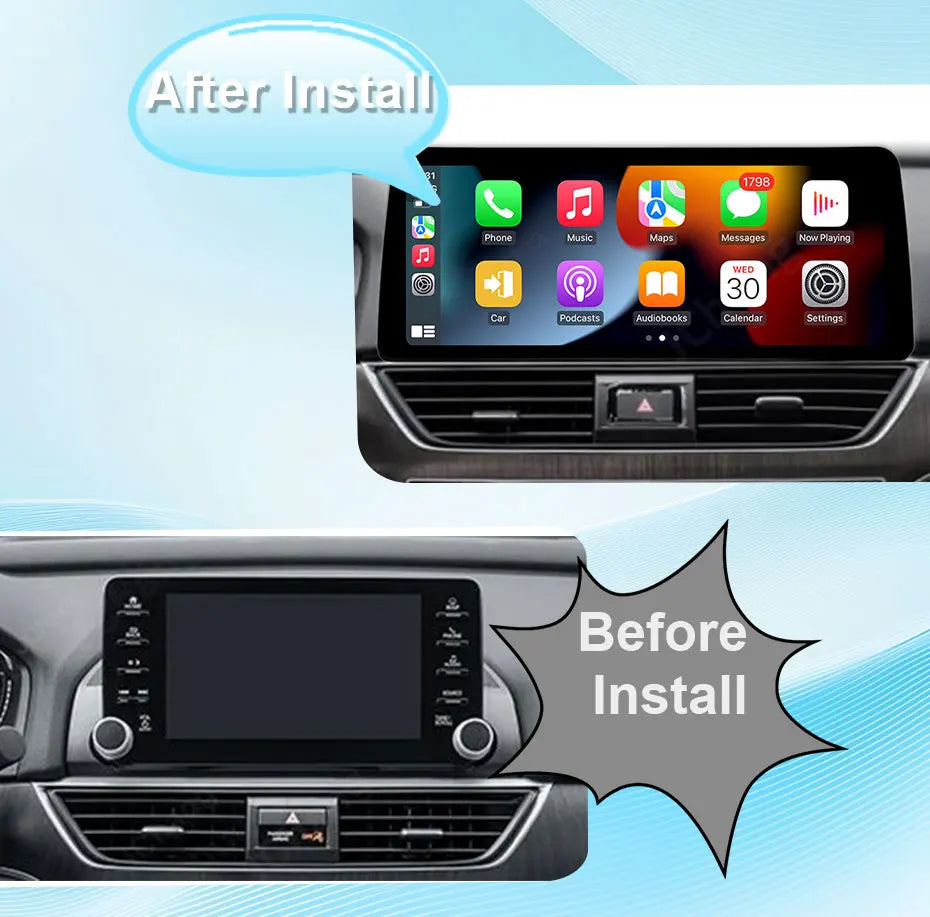 Radio Android 12.3" para Honda Accord 2018-2022 con CarPlay y GPS