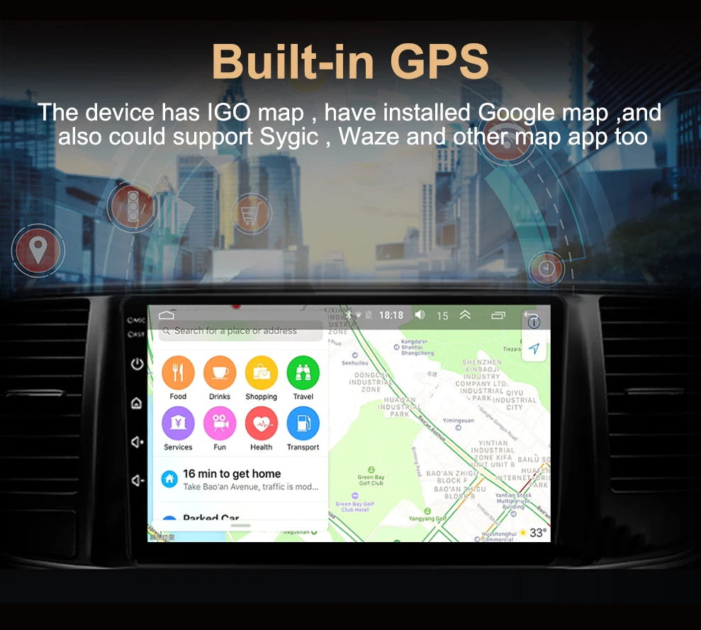 Android 16 Car Radio For Honda CR-V 3 RE CRV 2007 - 2011 Navigation GPS Multimedia Player Stereo WiFi+4G BT Carplay+Auto 2 DIN