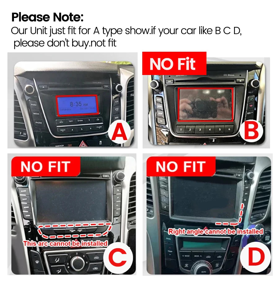 Android Car Radio for Hyundai I30 Elantra GT 2011-2017 | 7" Wireless CarPlay Android Auto GPS Navigation