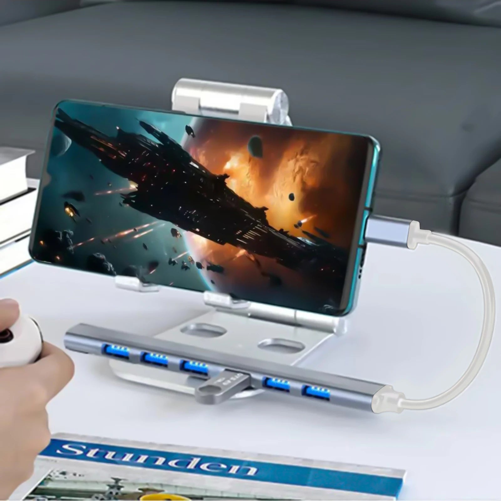 Hub USB 7 Puertos Tipo C USB 3.0 para MacBook, PC y Laptop