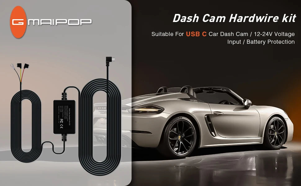 Dash Cam 4 Cámaras FHD 1080p con WiFi y Monitor de Estacionamiento