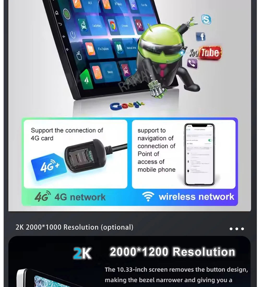 Android 15 Car Radio For Hyundai I40 2011 - 2019 2DIN 4G LTE GPS Autoradio Multimedia DSP 2 DIN QLED 5G WIFI Qualcomm BT Stereo