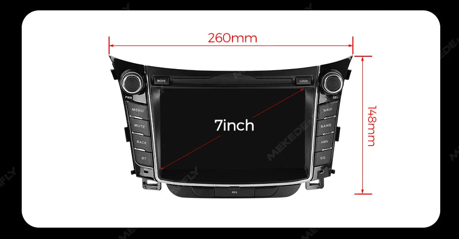Android Car Radio for Hyundai I30 Elantra GT 2011-2017 | 7" Wireless CarPlay Android Auto GPS Navigation