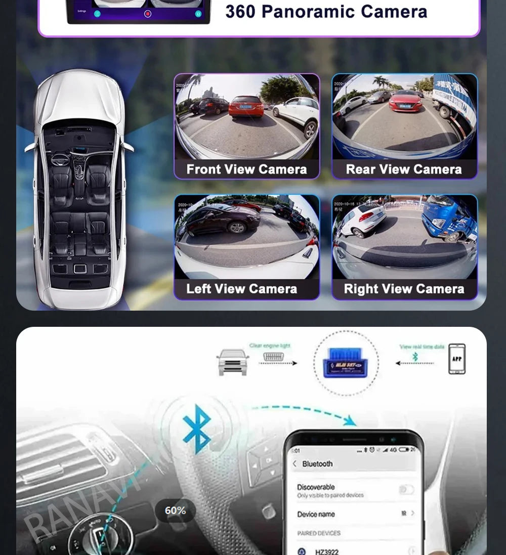 Android 15 Car Radio For Hyundai I40 2011 - 2019 2DIN 4G LTE GPS Autoradio Multimedia DSP 2 DIN QLED 5G WIFI Qualcomm BT Stereo