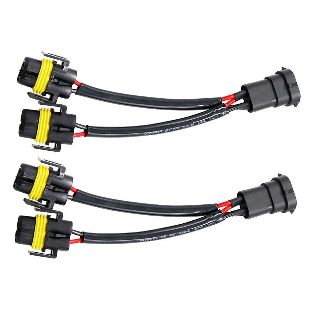 1pcs H8 H9 H11 9005 9006 Wire Connector for HID LED male female Wiring Harness Socket Wire Connector Plug Adapter Head Light