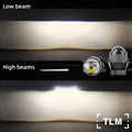 H11 LED Fog Light Headlight Bulb Pure White Light Dual LED Projector Lens High and Low Beam High Power 80W Universal Fog Lights