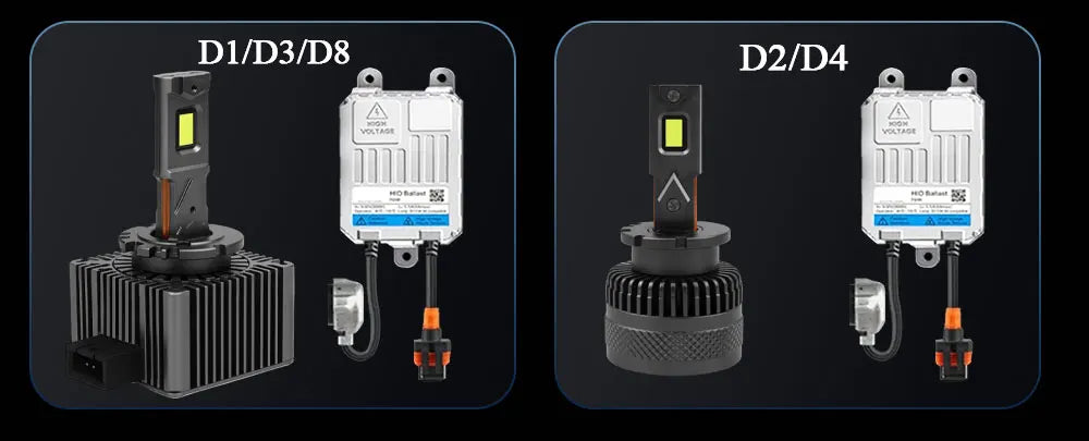 Focos LED D1S D2S D3S D4S Canbus 1200W 6000K Plug & Play para Auto