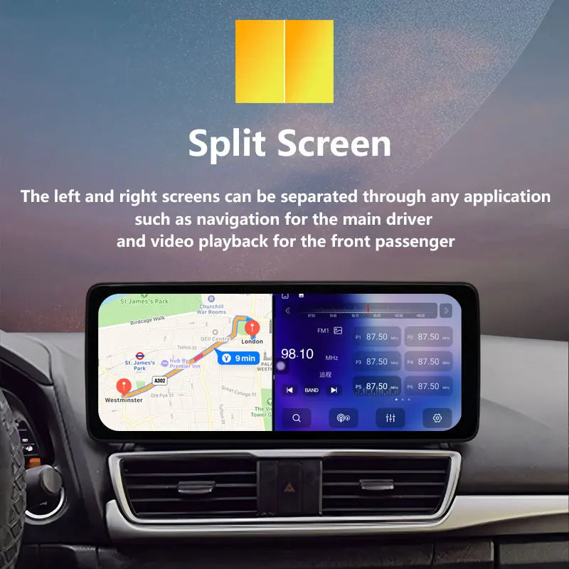 Radio Android 12.3" para Honda CRV 2007-2012 con CarPlay y GPS