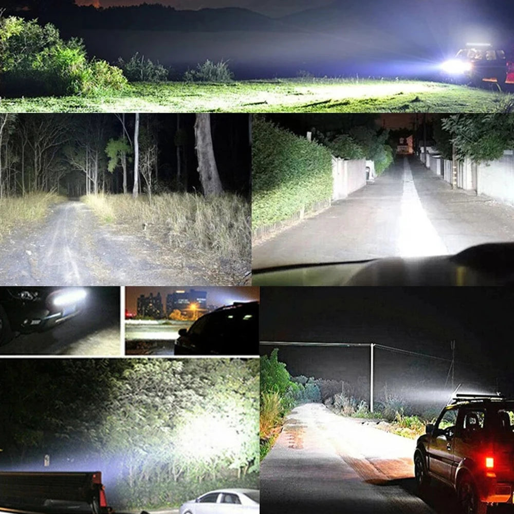 Barra LED 8" Off-Road 30W 6500K IP68 para Camiones, SUV y ATV