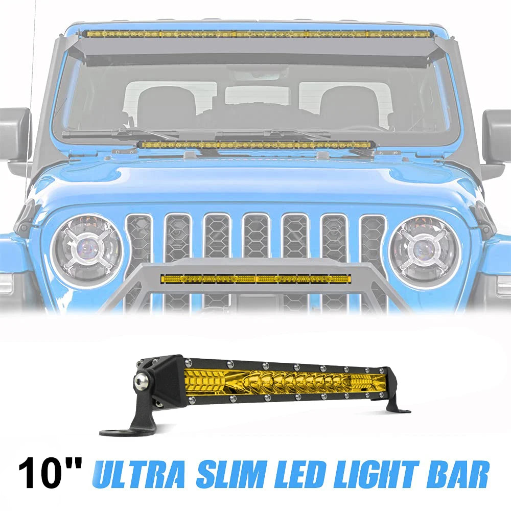 LED Light Bar Amber 3000K Spot/Flood 12V/24V