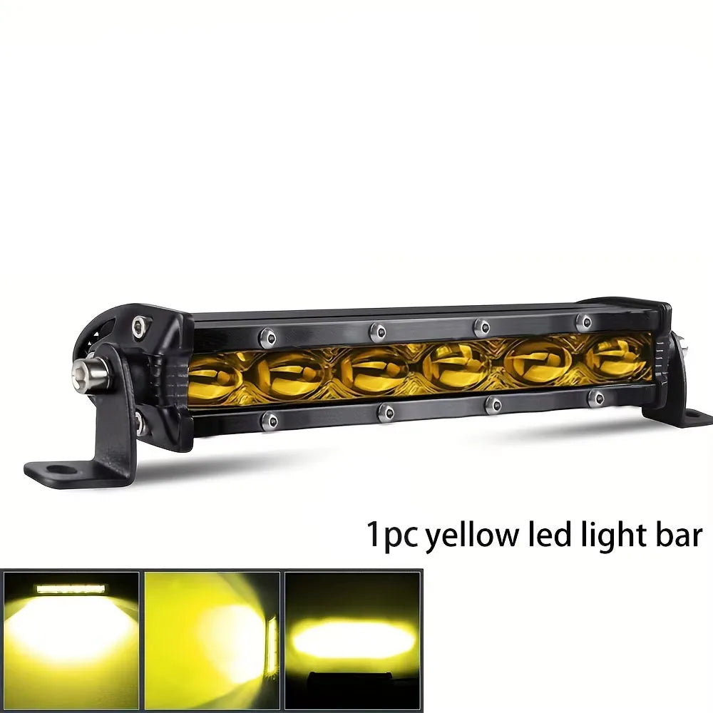 Barra LED 8" Off-Road 30W 6500K IP68 para Camiones, SUV y ATV