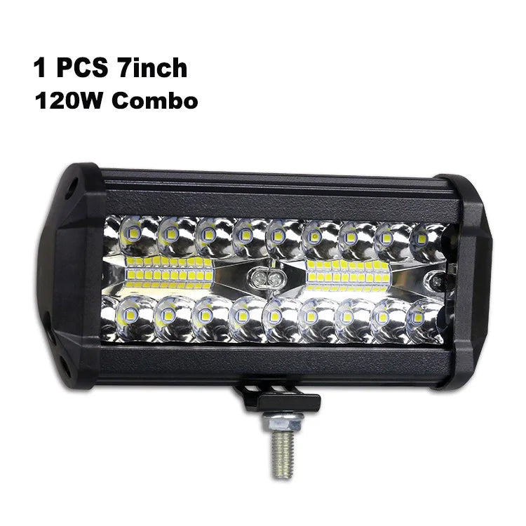 LED Work Light Bar Spot/Flood Off-Road 12V/24V