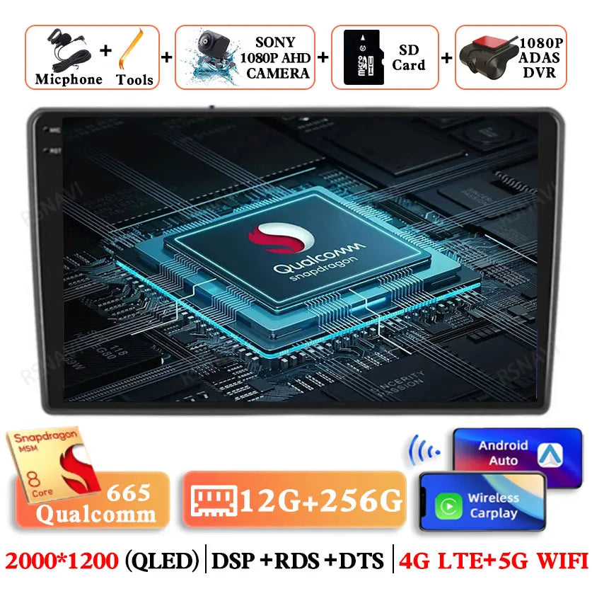 Android 15 Car Radio For Hyundai I40 2011 - 2019 2DIN 4G LTE GPS Autoradio Multimedia DSP 2 DIN QLED 5G WIFI Qualcomm BT Stereo