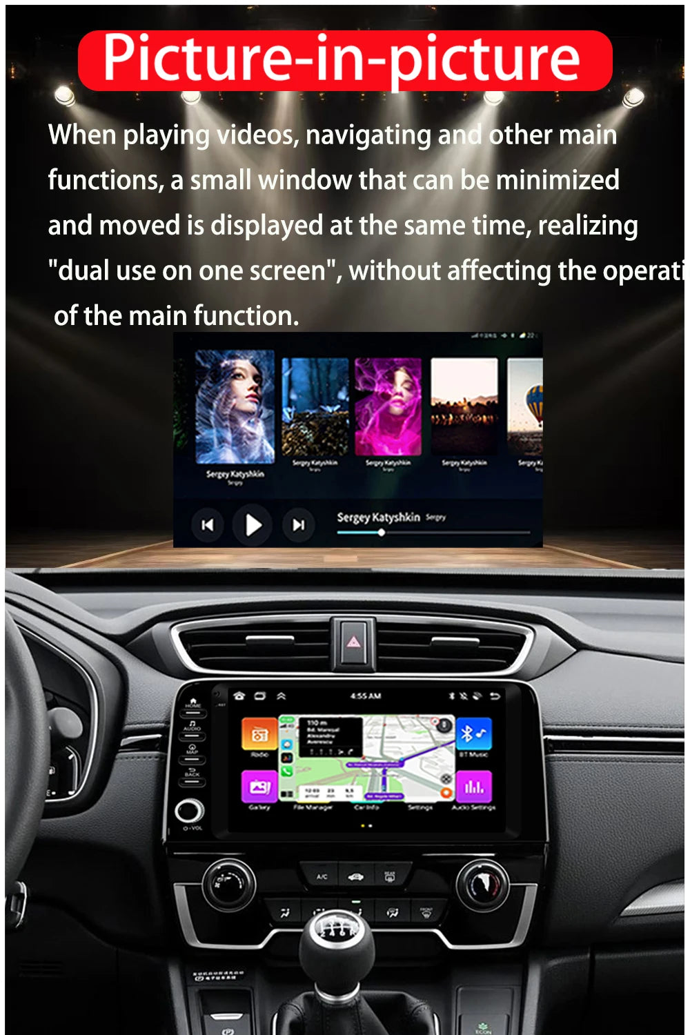 Radio Android 9" para Honda CRV 2017-2021 con CarPlay y GPS