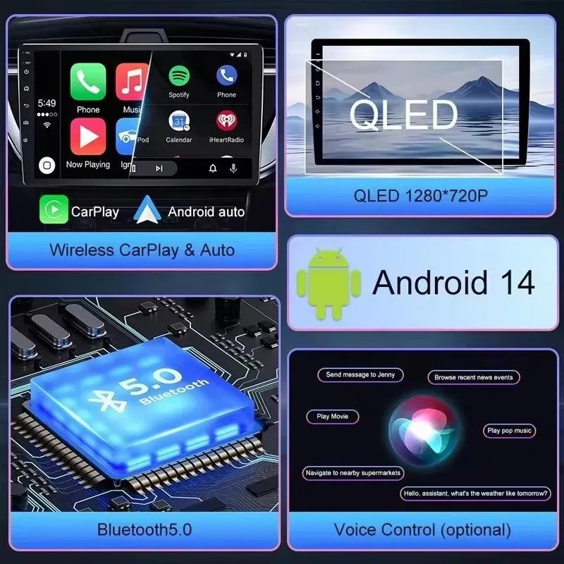Android Car Radio for KIA RIO K3 2015-2017 | 9" Touch Screen GPS Navigation Wireless CarPlay Android Auto