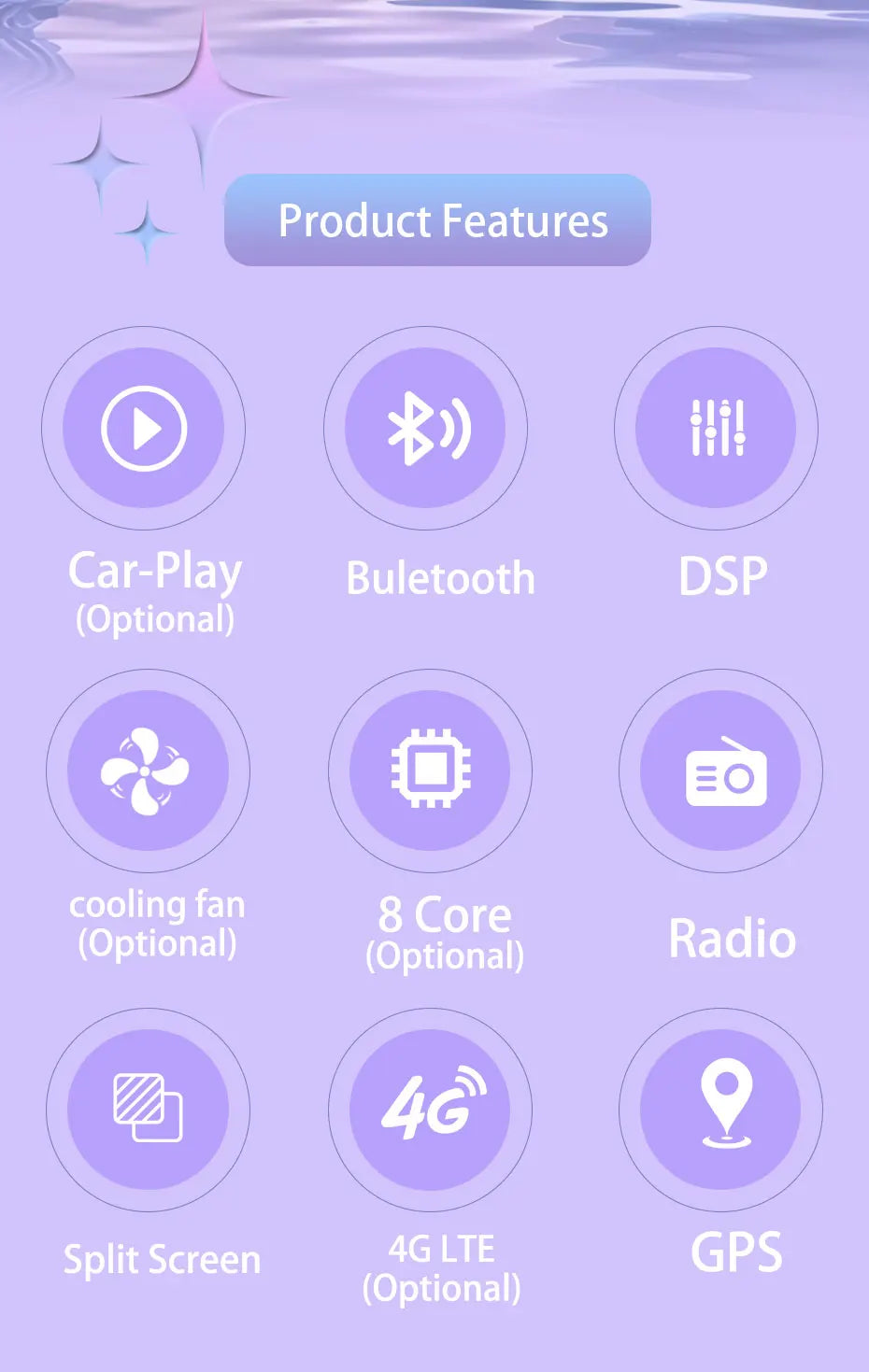 Radio Android 10" para Honda Pilot 2016-2019 con GPS y Bluetooth