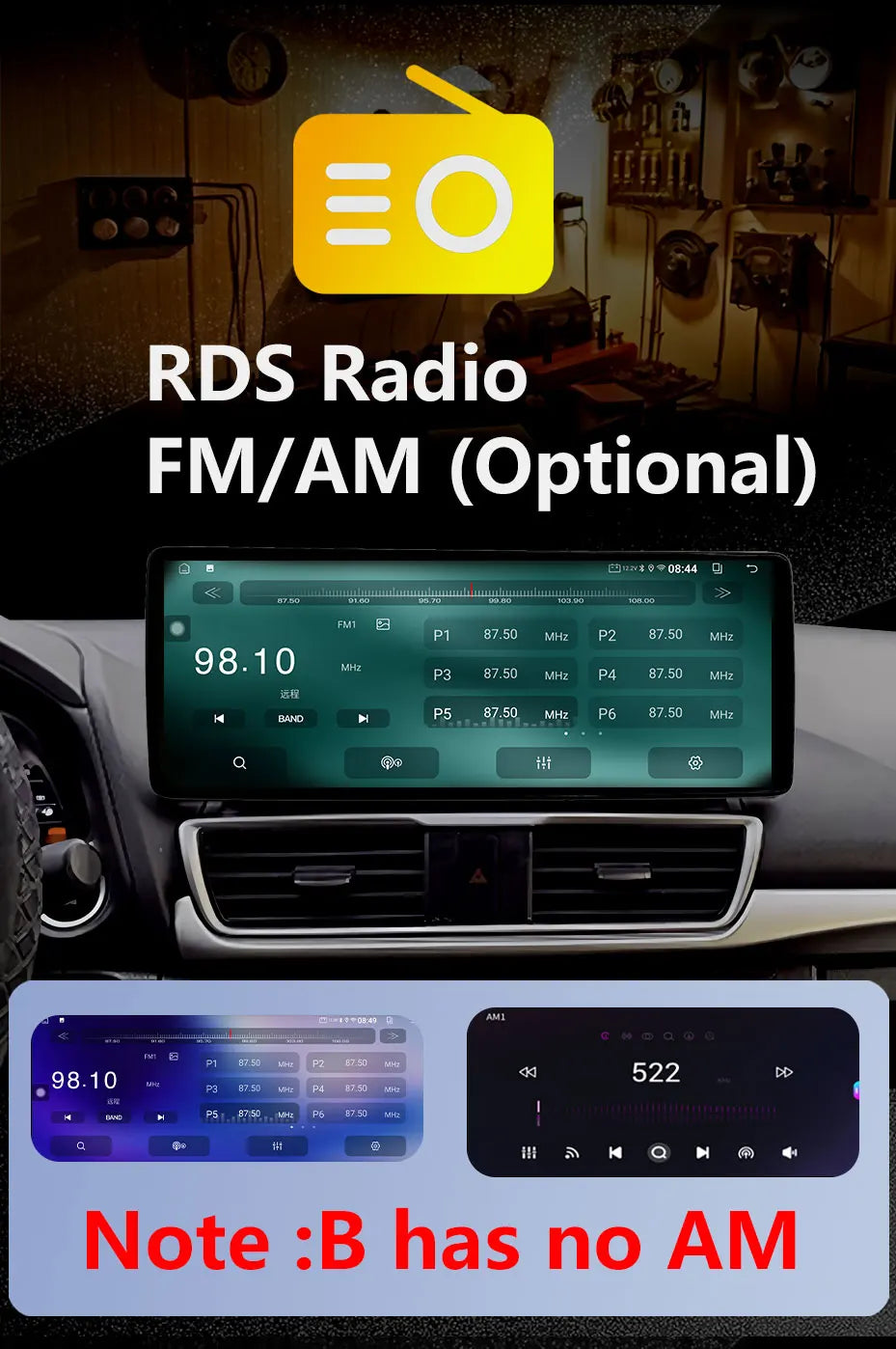 Radio Android 12.3" para Honda CRV 2007-2012 con CarPlay y GPS