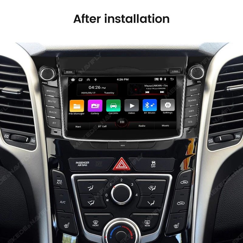 Android Car Radio for Hyundai I30 Elantra GT 2011-2017 | 7" Wireless CarPlay Android Auto GPS Navigation