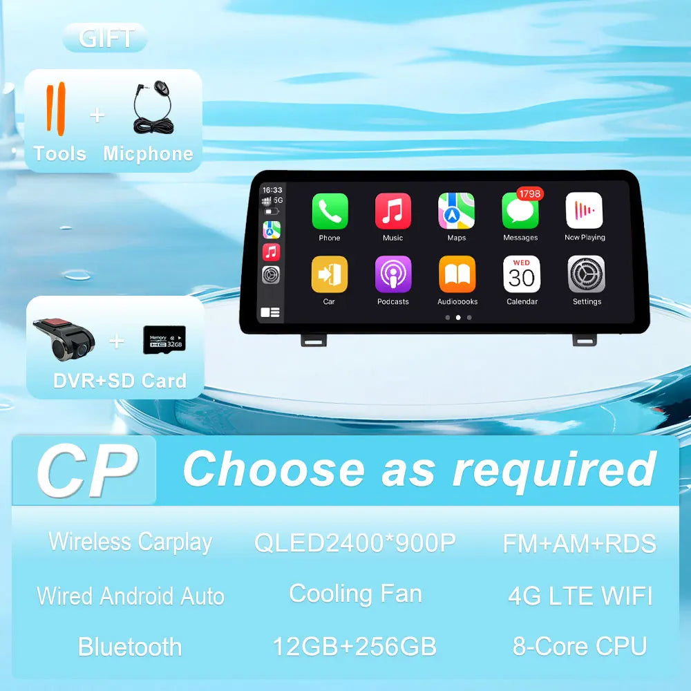 Radio Android 12.3" para Honda Accord 2018-2022 con CarPlay y GPS