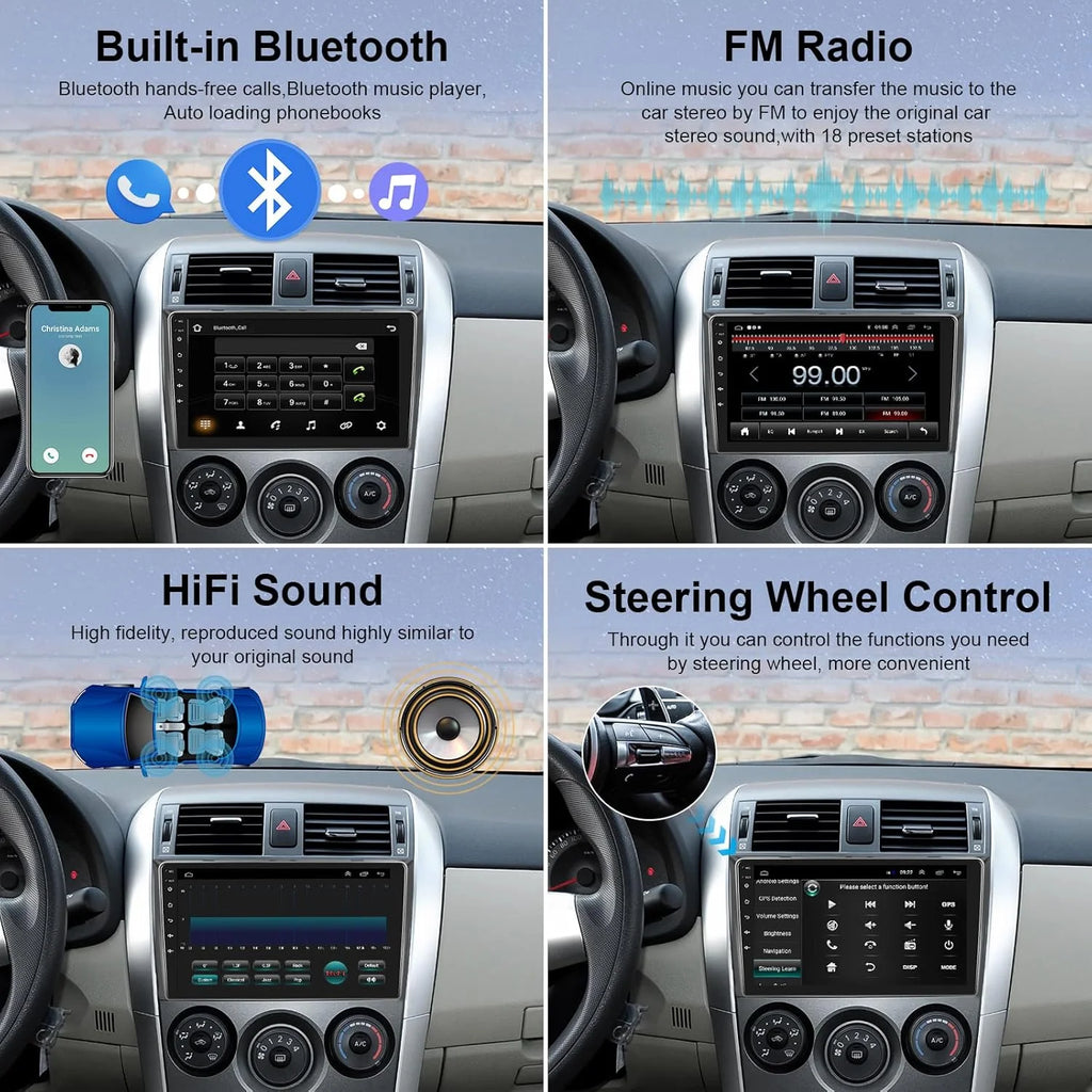 Android Car Radio for Hyundai I40 2011-2016 | 9" QLED GPS Navigation CarPlay 4G WiFi DSP Bluetooth