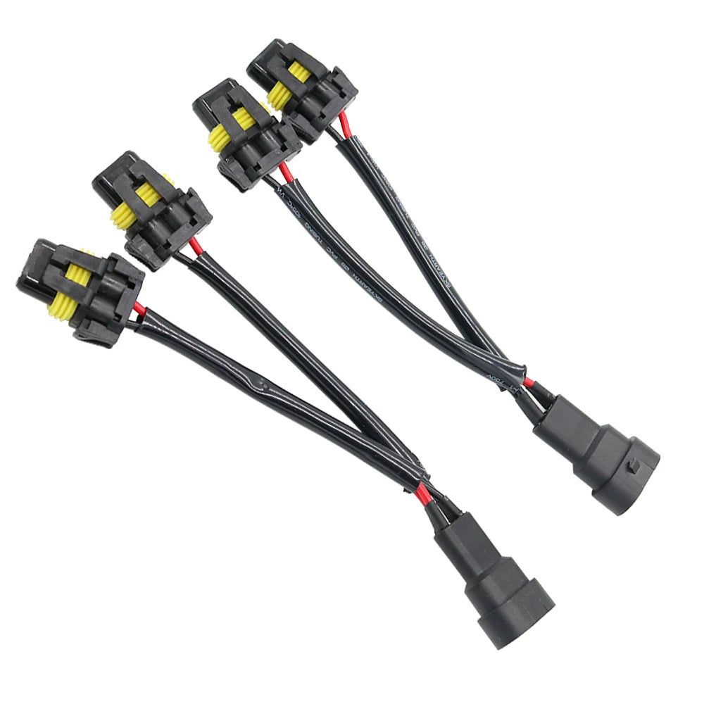 1pcs H8 H9 H11 9005 9006 Wire Connector for HID LED male female Wiring Harness Socket Wire Connector Plug Adapter Head Light