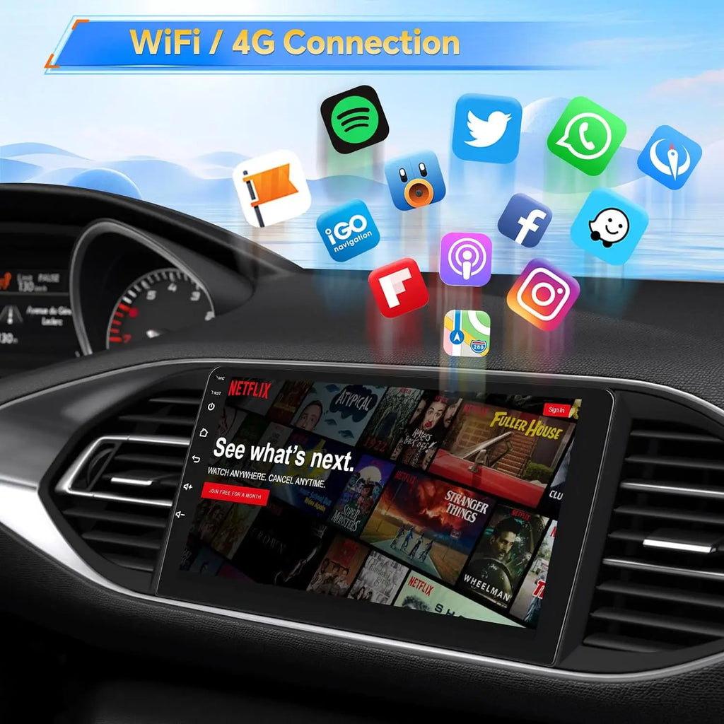 Android Car Radio for Hyundai I40 2011-2016 | 9" QLED GPS Navigation CarPlay 4G WiFi DSP Bluetooth