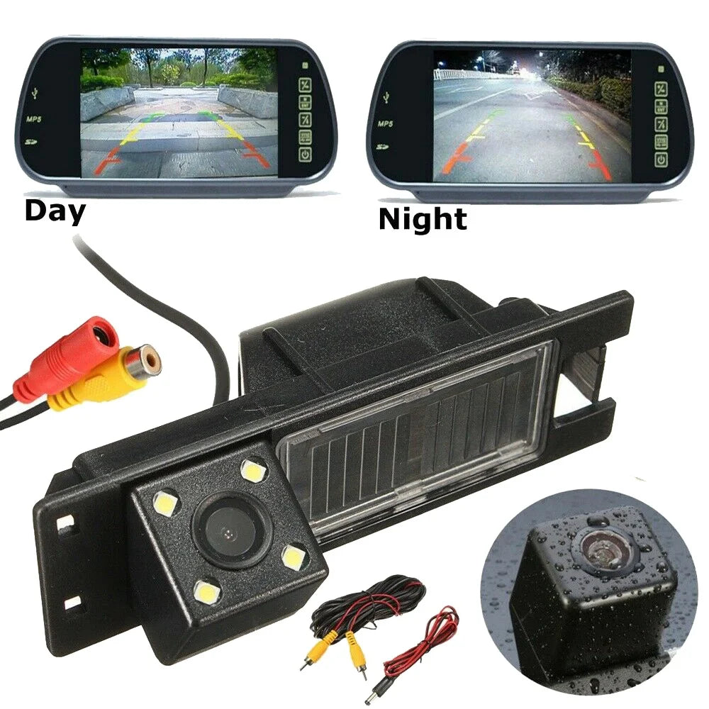 Cámara de Reversa HD con 4 LEDs para Opel, Fiat y Buick