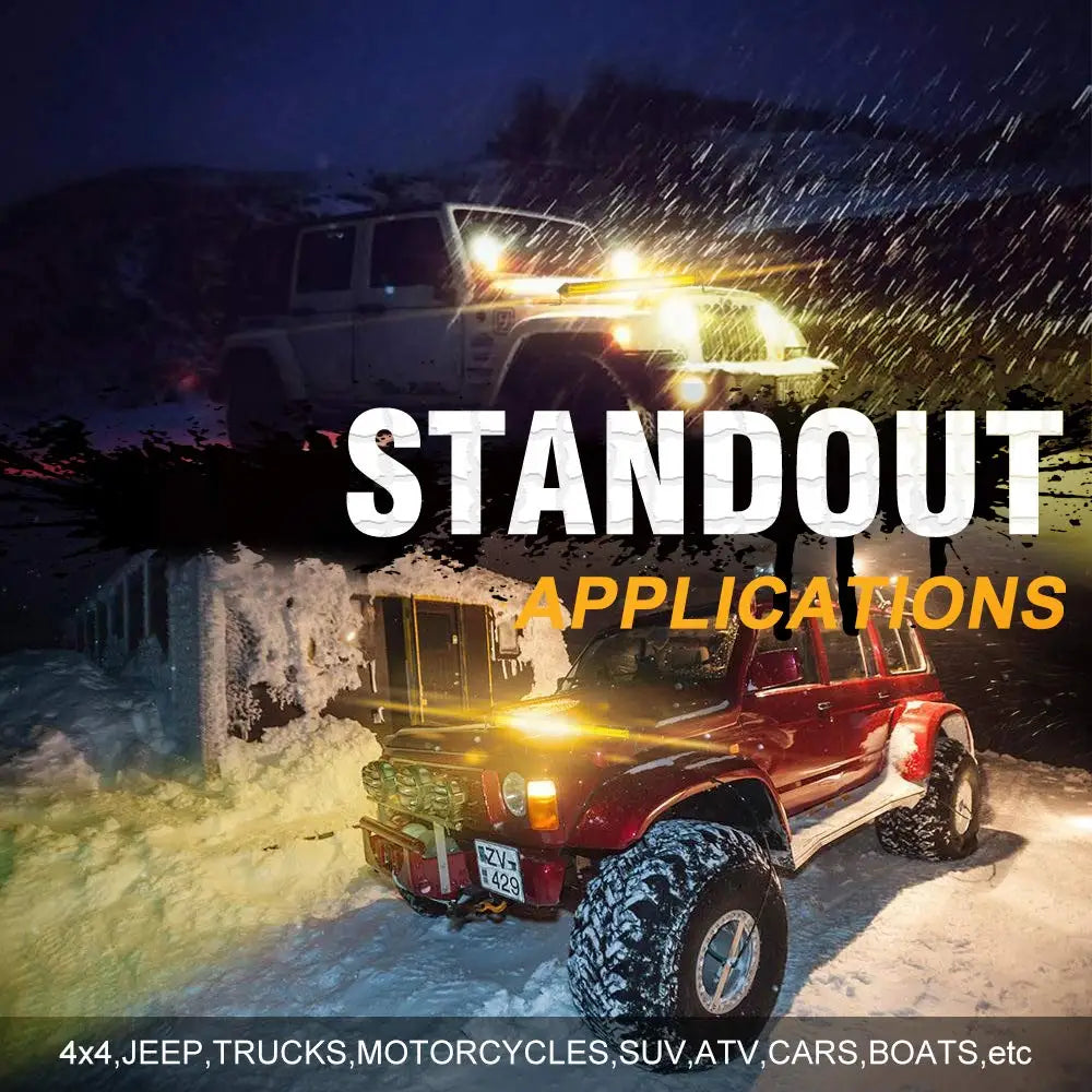 LED Light Bar Amber 3000K Spot/Flood 12V/24V
