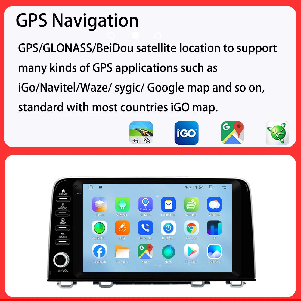 Radio Android 9" para Honda CRV 2017-2021 con CarPlay y GPS