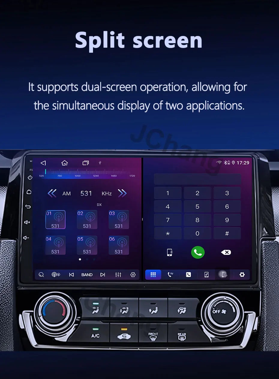 Autoradio Android 2Din for KIA Pegas Soluto 2017-2021 | 9" QLED GPS Navigation CarPlay Bluetooth WiFi